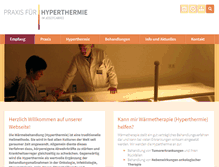 Tablet Screenshot of hyperthermie-im-carree.com